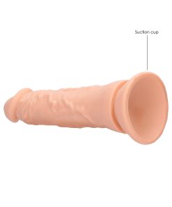 Realrock Realistic 9 In. Dildo With Suction Cup Beige