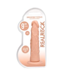 Realrock Realistic 9 In. Dildo With Suction Cup Beige