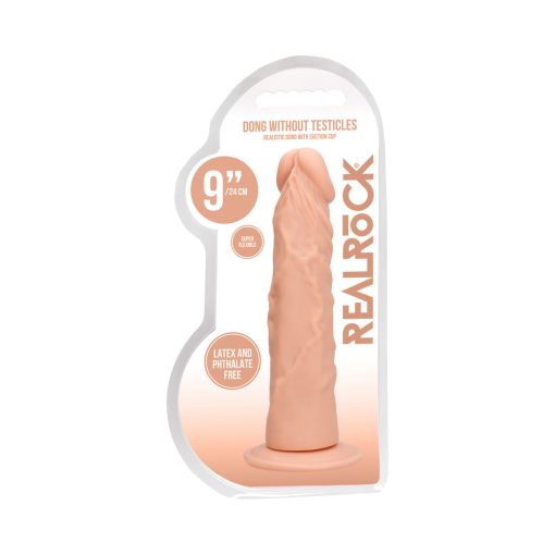 Realrock Realistic 9 In. Dildo With Suction Cup Beige - Image 12