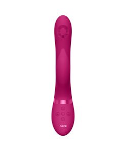 Vive Aimi Rechargeable Swinging Pulse-Wave Silicone Rabbit Vibrator Pink