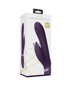 Vive Aimi Rechargeable Swinging Pulse-Wave Silicone Rabbit Vibrator Purple