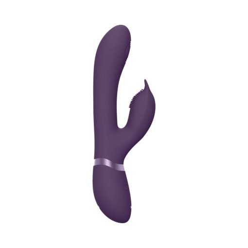 Vive Aimi Rechargeable Swinging Pulse-Wave Silicone Rabbit Vibrator Purple - Image 2