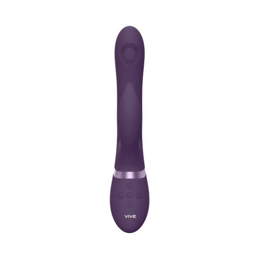 Vive Aimi Rechargeable Swinging Pulse-Wave Silicone Rabbit Vibrator Purple - Image 4