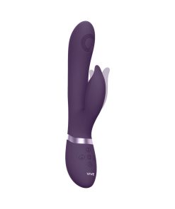 Vive Aimi Rechargeable Swinging Pulse-Wave Silicone Rabbit Vibrator Purple