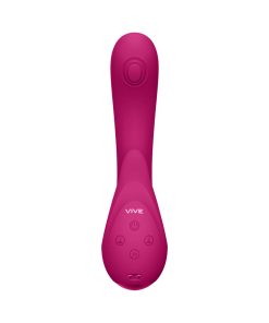 Vive Miki Rechargeable Pulse Wave & Flickering Dual Stimulation G-Spot Vibrator Pink