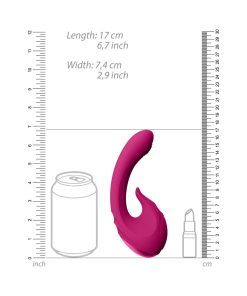 Vive Miki Rechargeable Pulse Wave & Flickering Dual Stimulation G-Spot Vibrator Pink