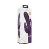 Vive Rini Rechargeable Triple-Motor Pulse-Wave Dual Entry Silicone Rabbit Vibrator Purple