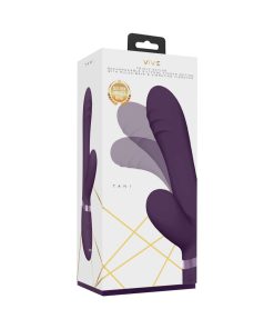 Vive Tani Rechargeable Finger Motion With Pulse-Wave & Vibrating Silicone Dual Stimulator Purple