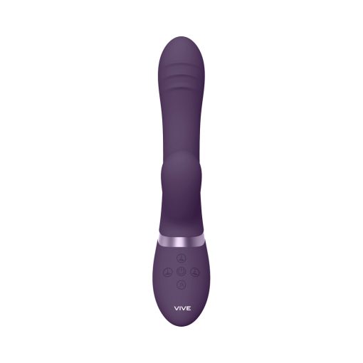 Vive Tani Rechargeable Finger Motion With Pulse-Wave & Vibrating Silicone Dual Stimulator Purple - Image 4
