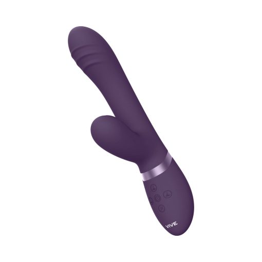 Vive Tani Rechargeable Finger Motion With Pulse-Wave & Vibrating Silicone Dual Stimulator Purple - Image 5