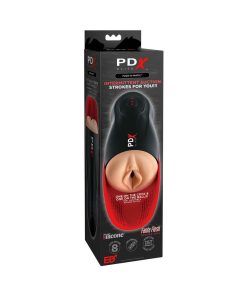 Pdx Elite Fuck-O-Matic Rechargeable Vibrating Suction Stroker With Ball Cradle