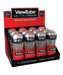 Pdx Elite Viewtube See-Thru Stroker 12-Piece Display