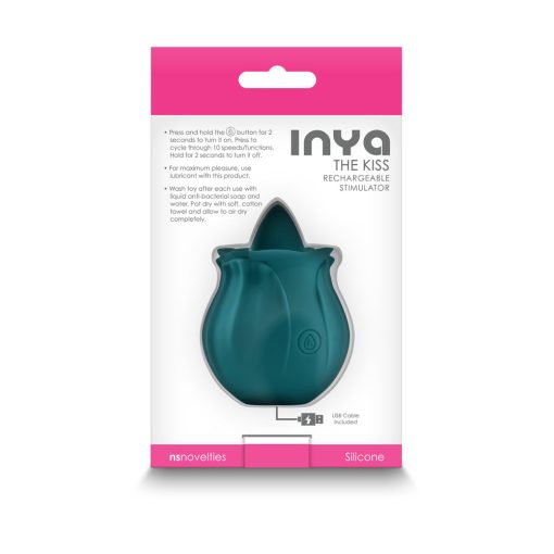 Inya The Kiss Rechargeable Stimulator Dark Teal - Image 3