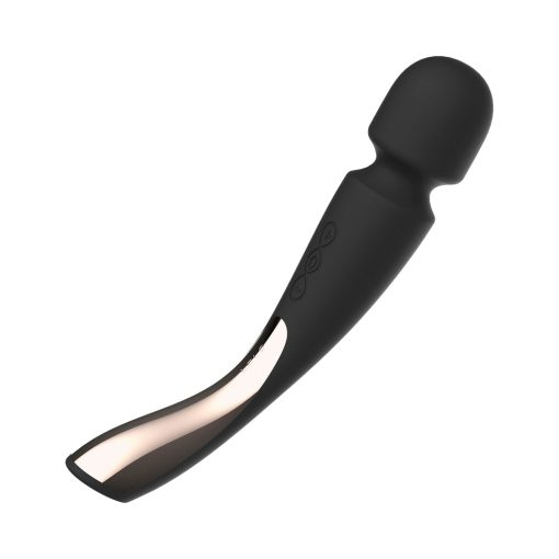 Lelo Smart Wand 2 Medium Rechargeable Wand Vibrator Black - Image 2