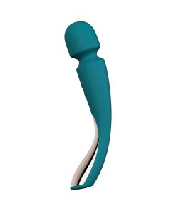 Lelo Smart Wand 2 Medium Rechargeable Wand Vibrator Ocean Blue