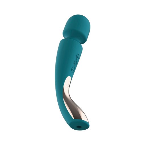 Lelo Smart Wand 2 Medium Rechargeable Wand Vibrator Ocean Blue - Image 4