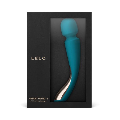 Lelo Smart Wand 2 Medium Rechargeable Wand Vibrator Ocean Blue - Image 7
