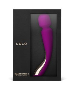 Lelo Smart Wand 2 Medium Rechargeable Wand Vibrator Deep Rose
