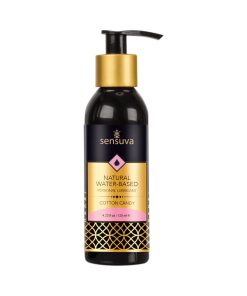 Sensuva Natural Water-Based Personal Lubricant Cotton Candy 4 Oz.