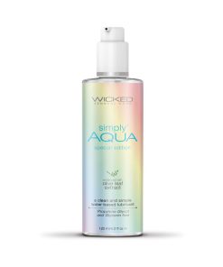 Wicked Simply Aqua Special Edition Water-Based Lubricant 4 Oz.