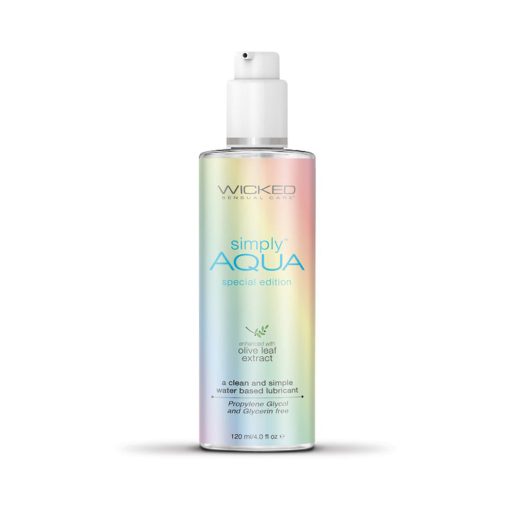 Wicked Simply Aqua Special Edition Water-Based Lubricant 4 Oz.