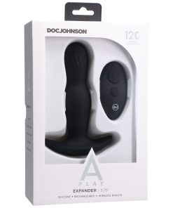 A-Play Expander Rechargeable Silicone Anal Plug With Remote Black