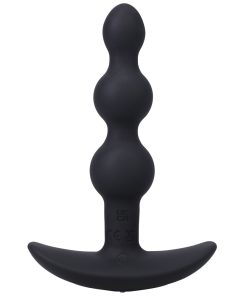 A-Play Beaded Vibe Rechargeable Silicone Anal Plug With Remote Black