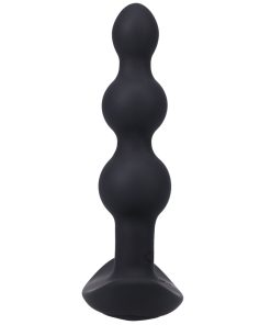 A-Play Beaded Vibe Rechargeable Silicone Anal Plug With Remote Black