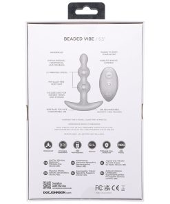 A-Play Beaded Vibe Rechargeable Silicone Anal Plug With Remote Purple