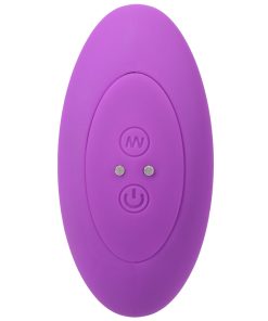 A-Play Beaded Vibe Rechargeable Silicone Anal Plug With Remote Purple
