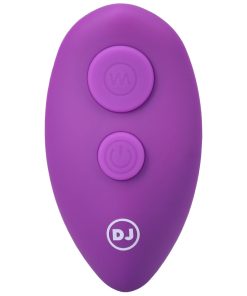 A-Play Beaded Vibe Rechargeable Silicone Anal Plug With Remote Purple