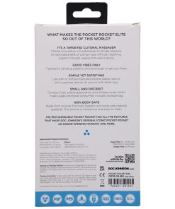 Pocket Rocket Elite Rechargeable Bullet With Removable Sleeve Sky Blue
