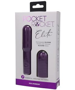 Pocket Rocket Elite Rechargeable Bullet With Removable Sleeve Purple