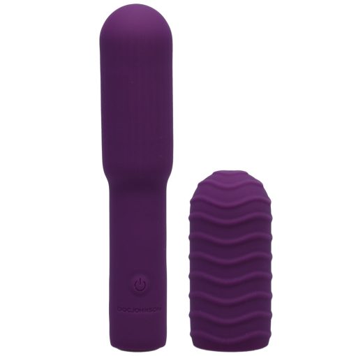 Pocket Rocket Elite Rechargeable Bullet With Removable Sleeve Purple - Image 2