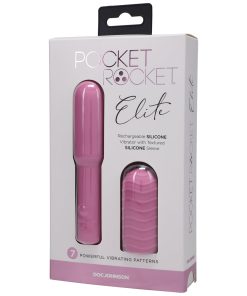 Pocket Rocket Elite Rechargeable Bullet With Removable Sleeve Pink