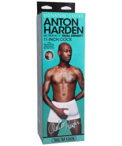 Signature Cocks Anton Harden 11 In. Ultraskyn Cock With Removable Vac-U-Lock Suction Cup