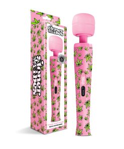 Stoner Vibes Wacky Weed Wand Massager Pink Kush