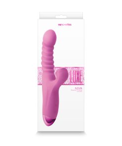 Luxe Nova Rechargeable Thrusting & Throbbing Stimulator Pink