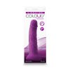 Colours Pleasures 7 In. Vibrating Dildo Purple