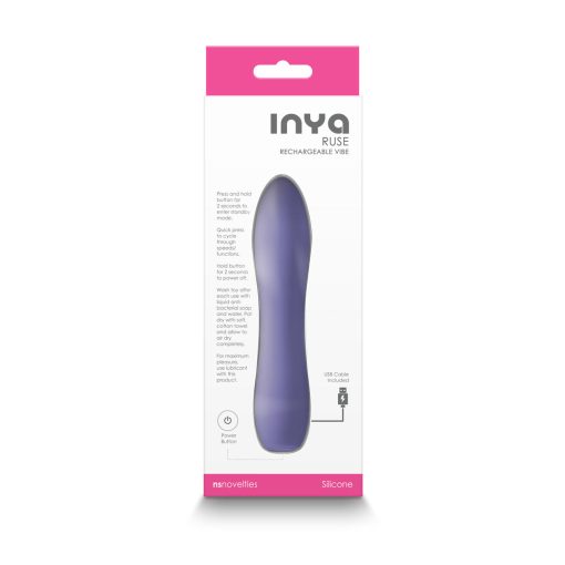 Inya Ruse Rechargeable Vibrator Purple - Image 3