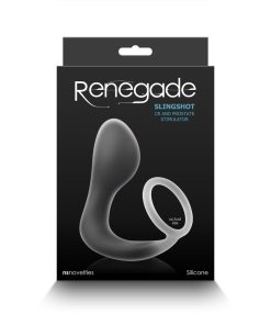 Renegade Slingshot Cock Ring & Prostate Stimulator Black