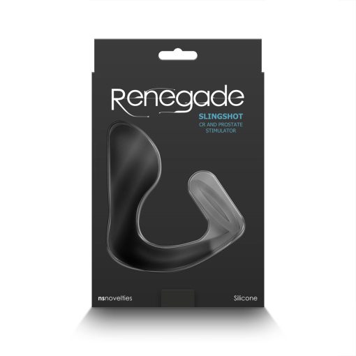 Renegade Slingshot Cock Ring & Prostate Stimulator Black - Image 4