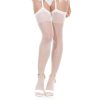 Coquette Sheer Stockings White O/S