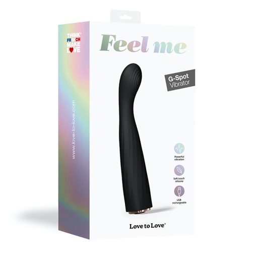Love To Love Feel Me Rechargeable Silicone G-Spot Vibrator Noir