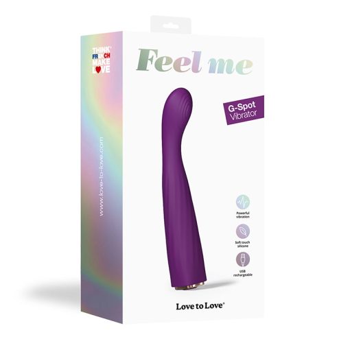 Love To Love Feel Me Rechargeable Silicone G-Spot Vibrator Aubergine