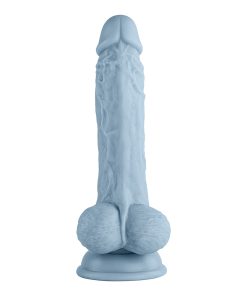 Femmefunn Vortex Turbo Baller 2.0 8.25 In. Vibrating Rotating Dildo Light Blue