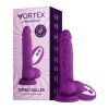Femmefunn Vortex Turbo Baller 2.0 8.25 In. Vibrating Rotating Dildo Purple
