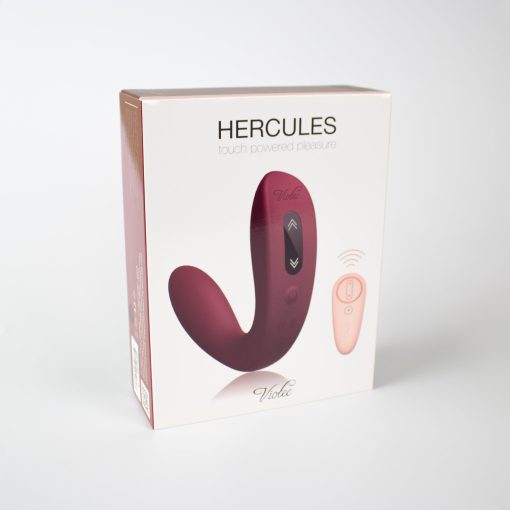 Hercules Remote C-Shape Vibrating Plug Wine Red - Image 3