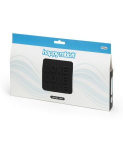 Happy Rabbit 'Love' Lockable Silicone Storage Bag Black Medium