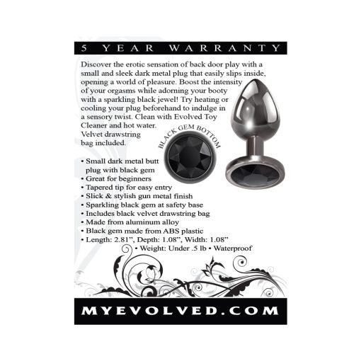 Evolved Black Gem Anal Plug Small - Image 8